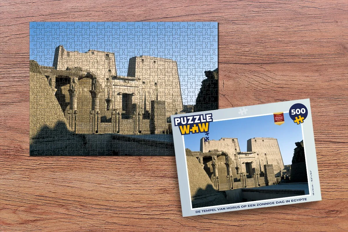 PuzzleWow De Tempel van Horus Legpuzzel 500 Stuks - Multicolor