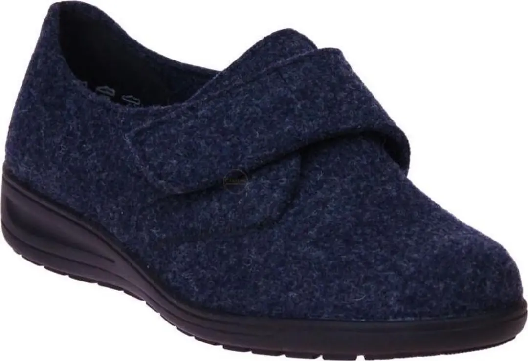 Solidus Dames Pantoffels Kate Rewooly - Maat 39.5 - Donkerblauw