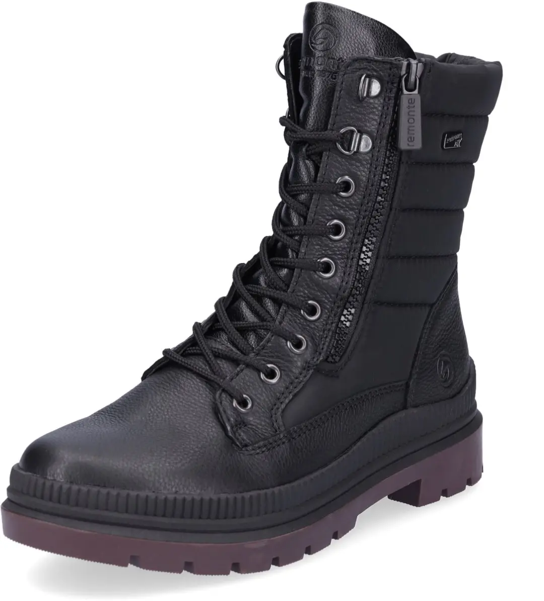 Remonte dames veterboot zwart
