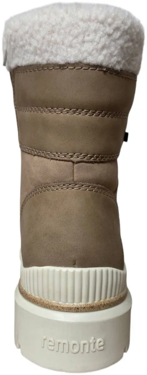 Remonte D0C77 Veterboots Dames - Beige Leer - 41