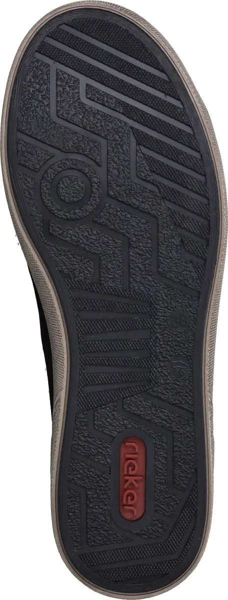 Rieker Dames Veterboot 178205 - Zwart - Maat 37