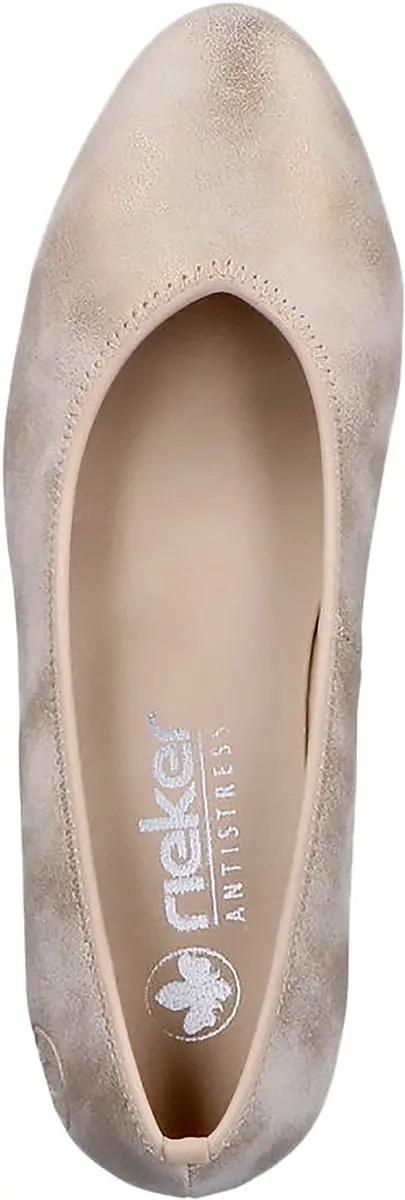 Lagro leren ballerina's met hak