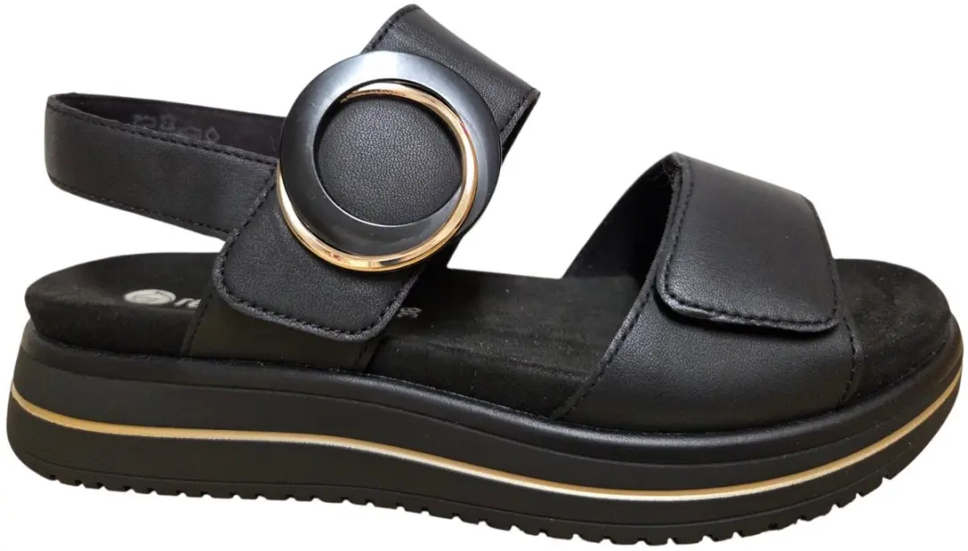 Remonte D1J63-00 Sandalen Zwart Leer Dames