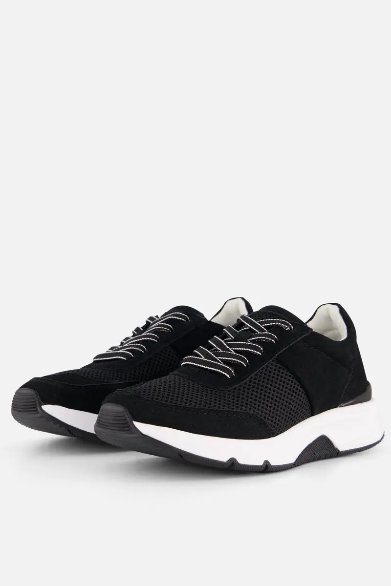 Gabor Rollingsoft Sneakers zwart Suéde