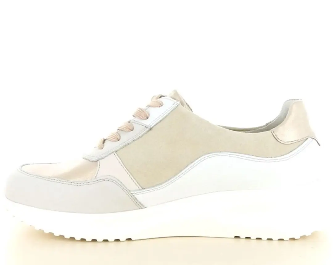 Wäldlaufer Janka Dames Sneakers - Leer Beige - Maat 40,5