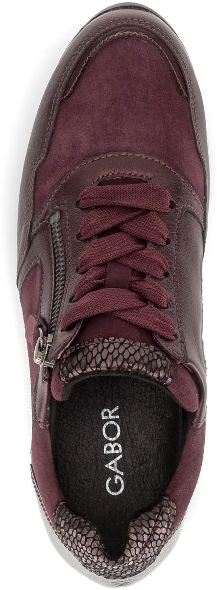 Gabor 6030.01.005 Dames Sneakers - Bordeaux - Maat 37.5