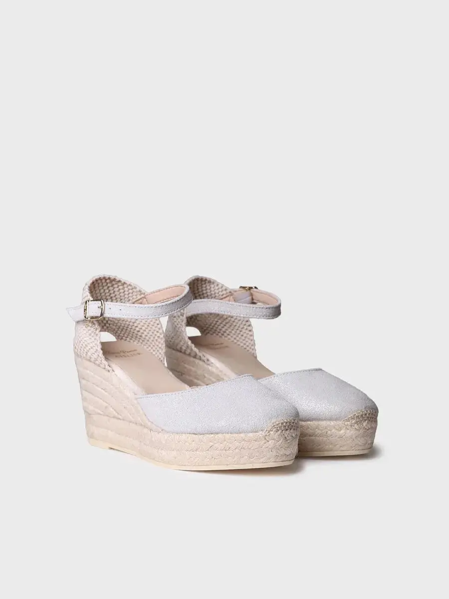 Dames leren espadrilles