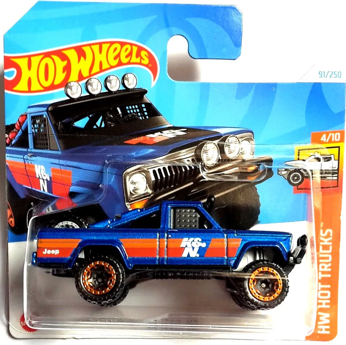 Hot Wheels '73 Jeep J10 Blue HW 21A Hot Trucks