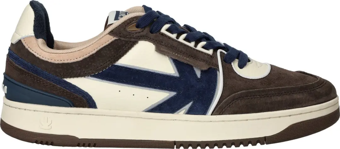 Kaotiko Boston Piping Suede Navy Lage Sneakers