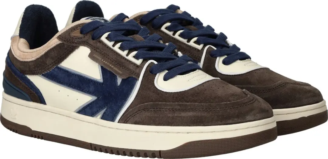 Kaotiko Boston Piping Suede Navy Lage Sneakers - 42