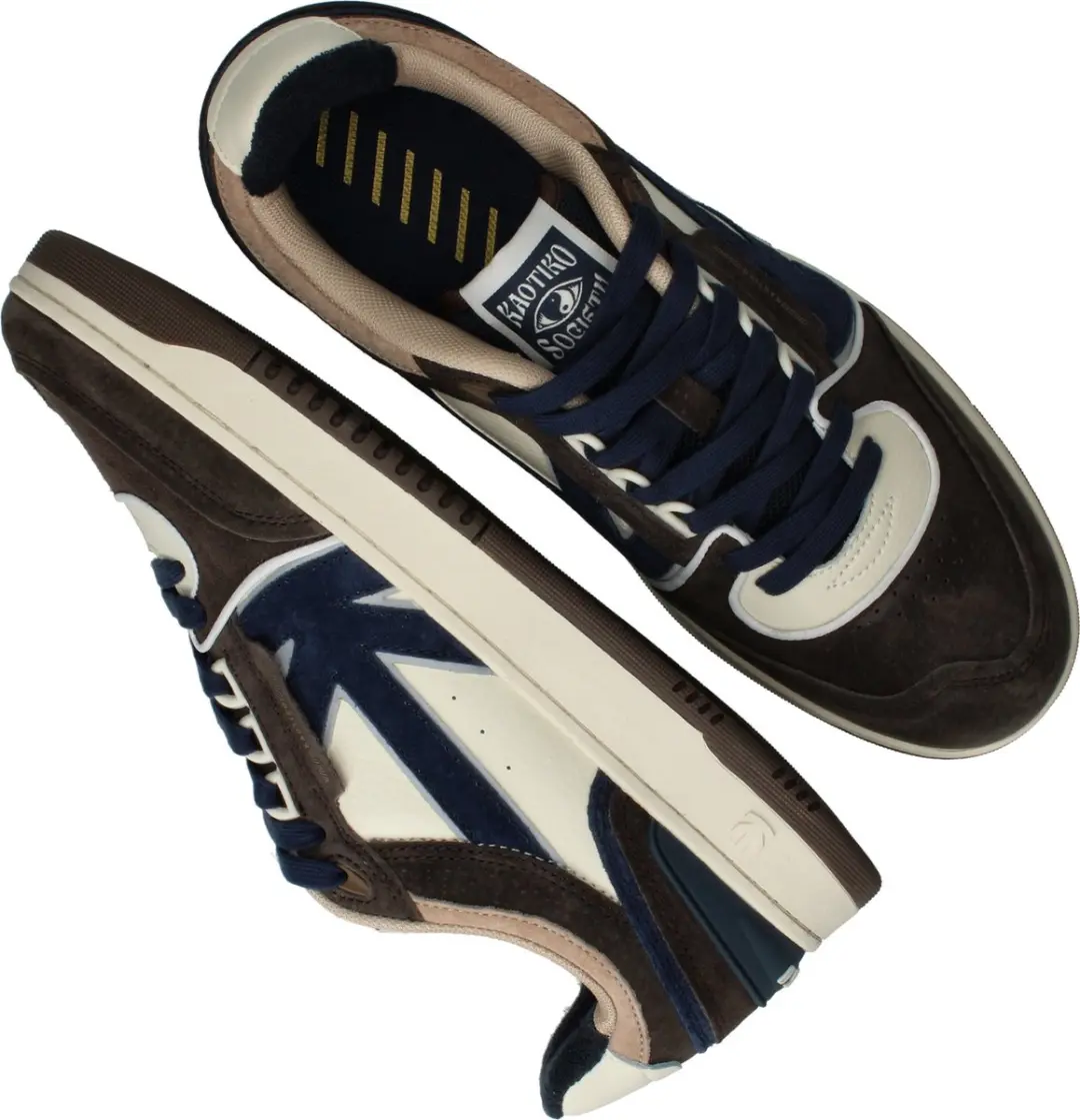 Kaotiko Boston Piping Suede Navy Lage Sneakers - 42