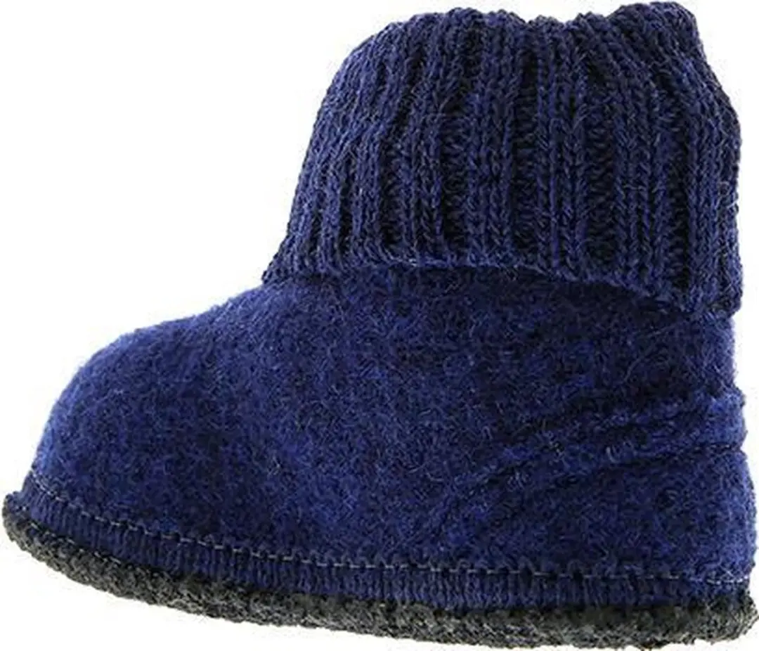 Bergstein Cozy Pantoffels - 100% Scheerwol - Dark Blue