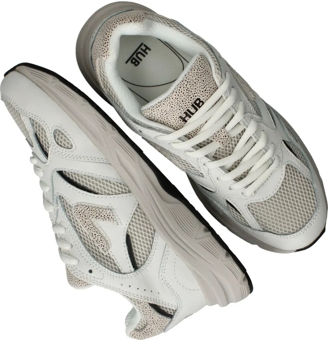 HUB Shift L09 Sneakers Dames - Wit/Grijs/Beige - afbeelding 6 van 6