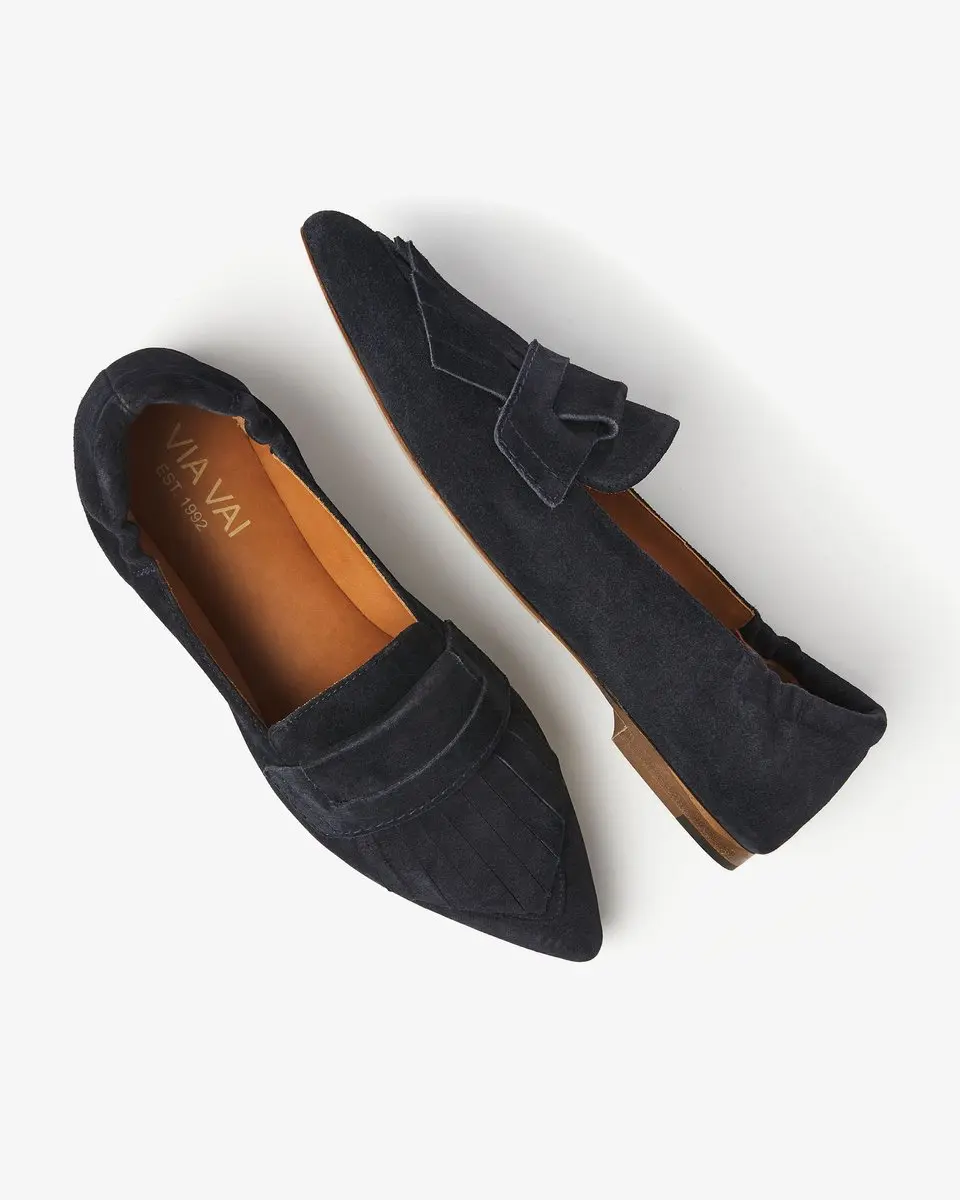 VIA VAI Lola Oakley Loafers - Blauw Maat 37