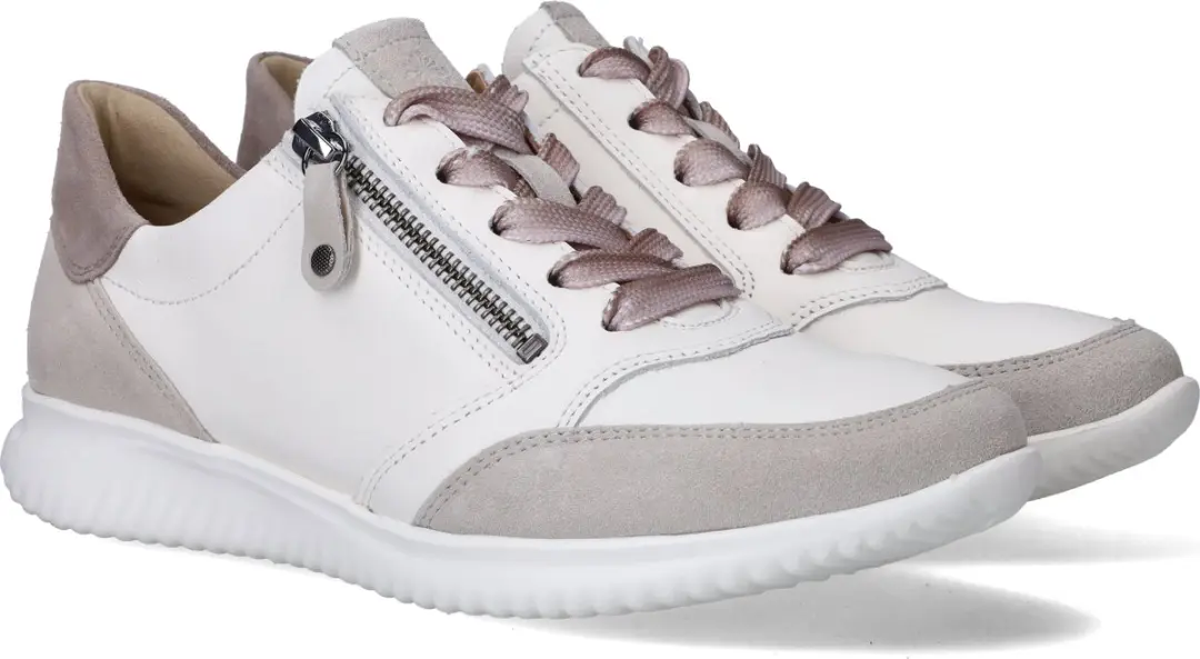 Hartjes 162.1144/31 Lage Sneakers - Wit/Beige - Maat 42