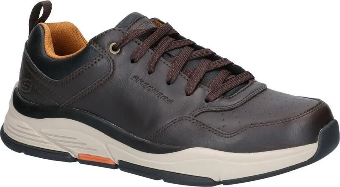 Skechers Benago Treno Bruine Veterschoenen  Heren 39,5
