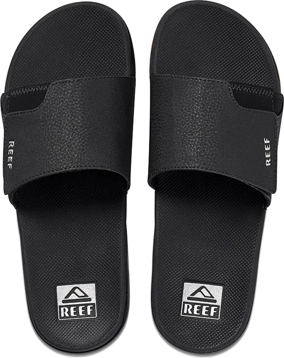 Reef Fanning Slides - Zwart/Zilver - Maat 40 - afbeelding 5 van 6