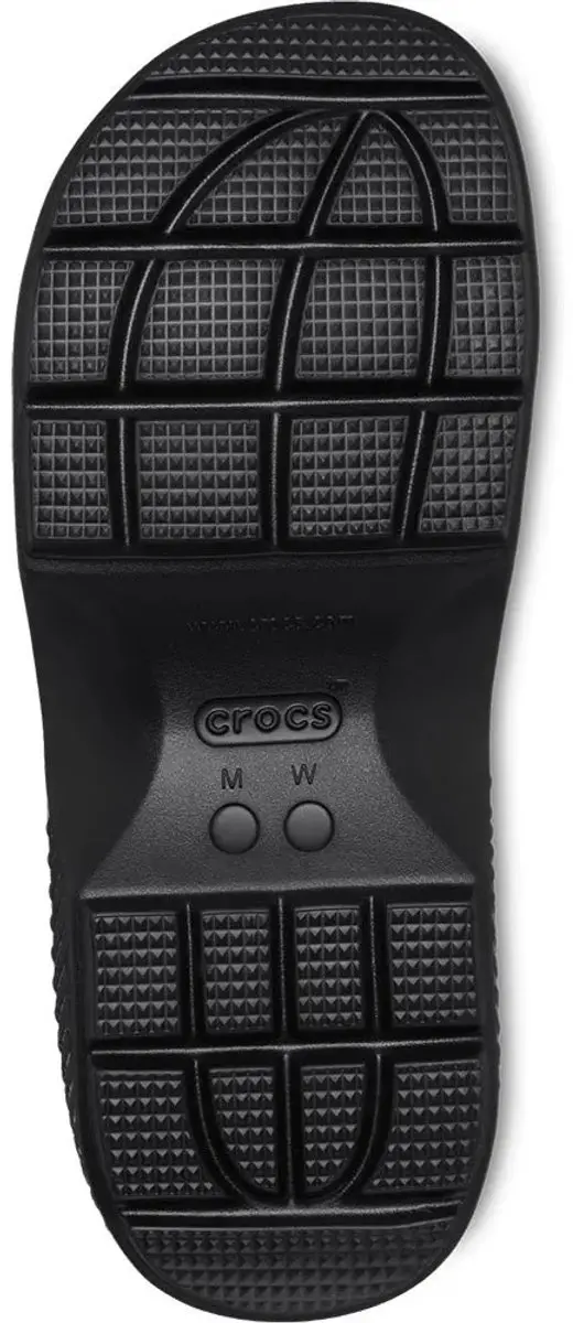 Crocs Stomp Teenslipper Zwart - Maat 41/42