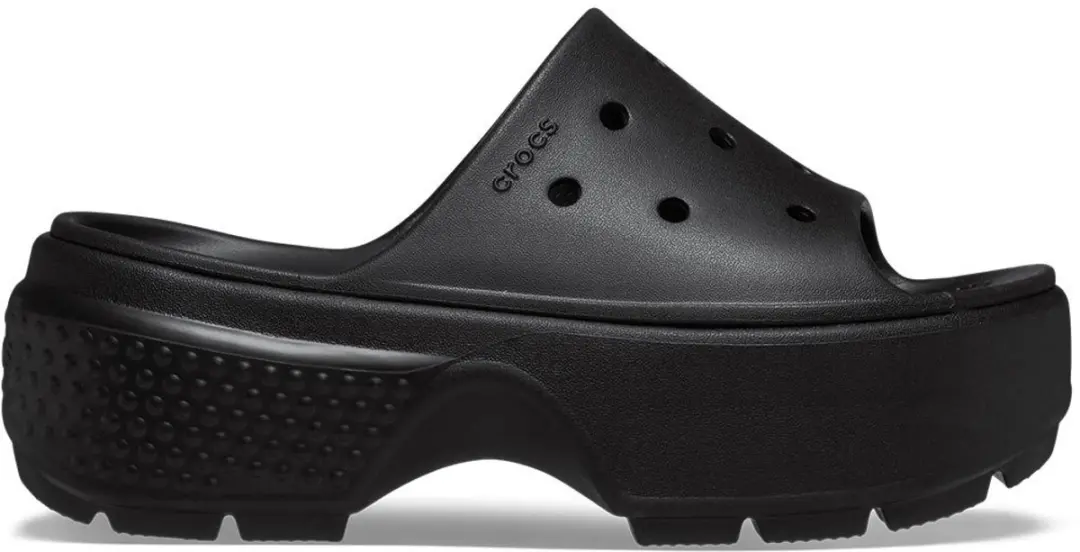 Crocs Stomp Teenslipper Zwart - Maat 41/42