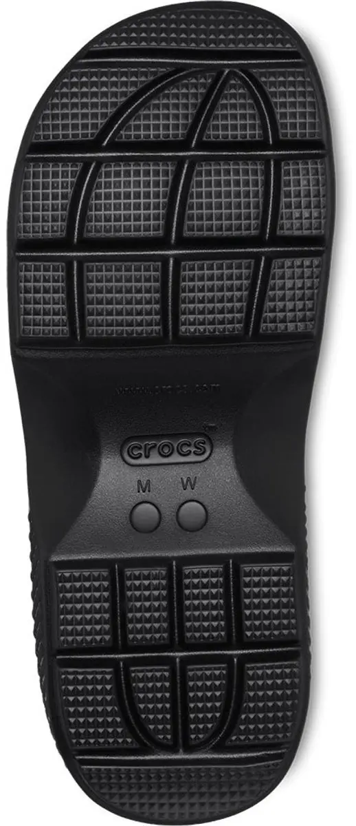 Crocs Stomp Teenslipper Zwart - Maat 41/42