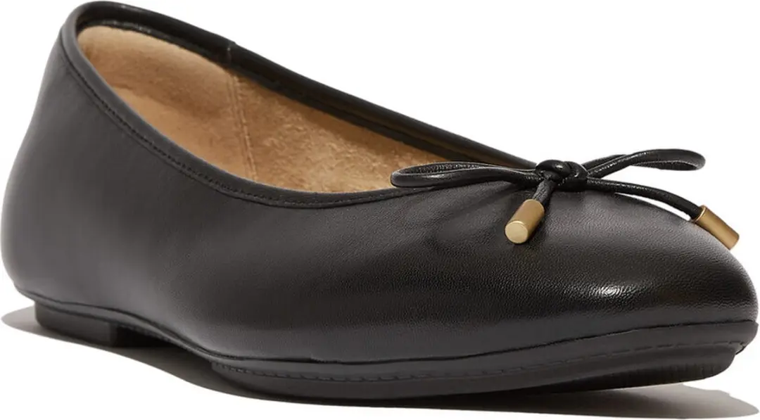 Fitflop Delicato Bow Soft Ballerina´s Zwart EU 37 Vrouw