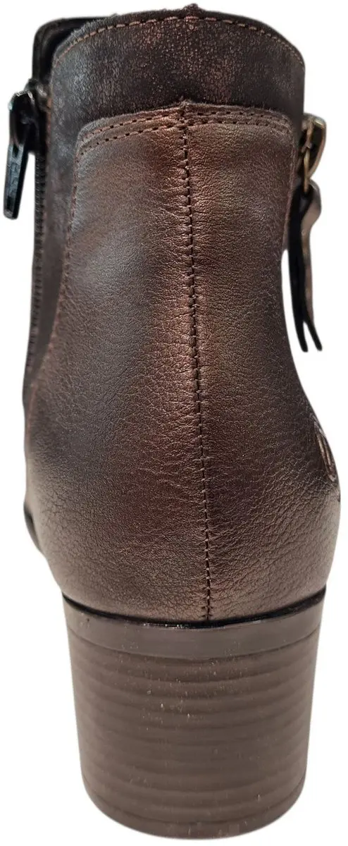 Remonte Dames Enkellaars R5172-90 - Brons Metallic