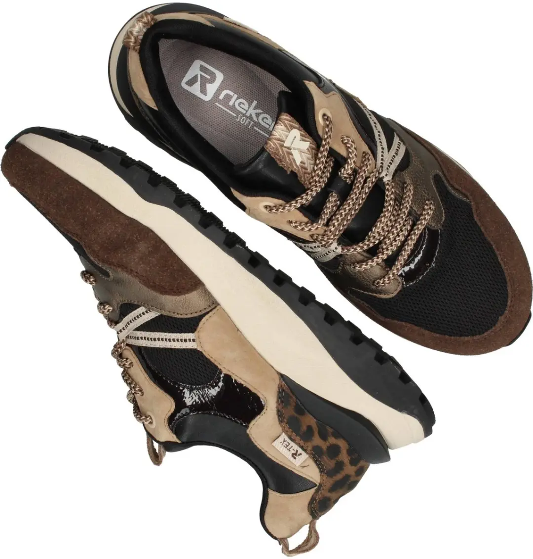 Rieker 102213 Sneakers - Zwart - Maat 38