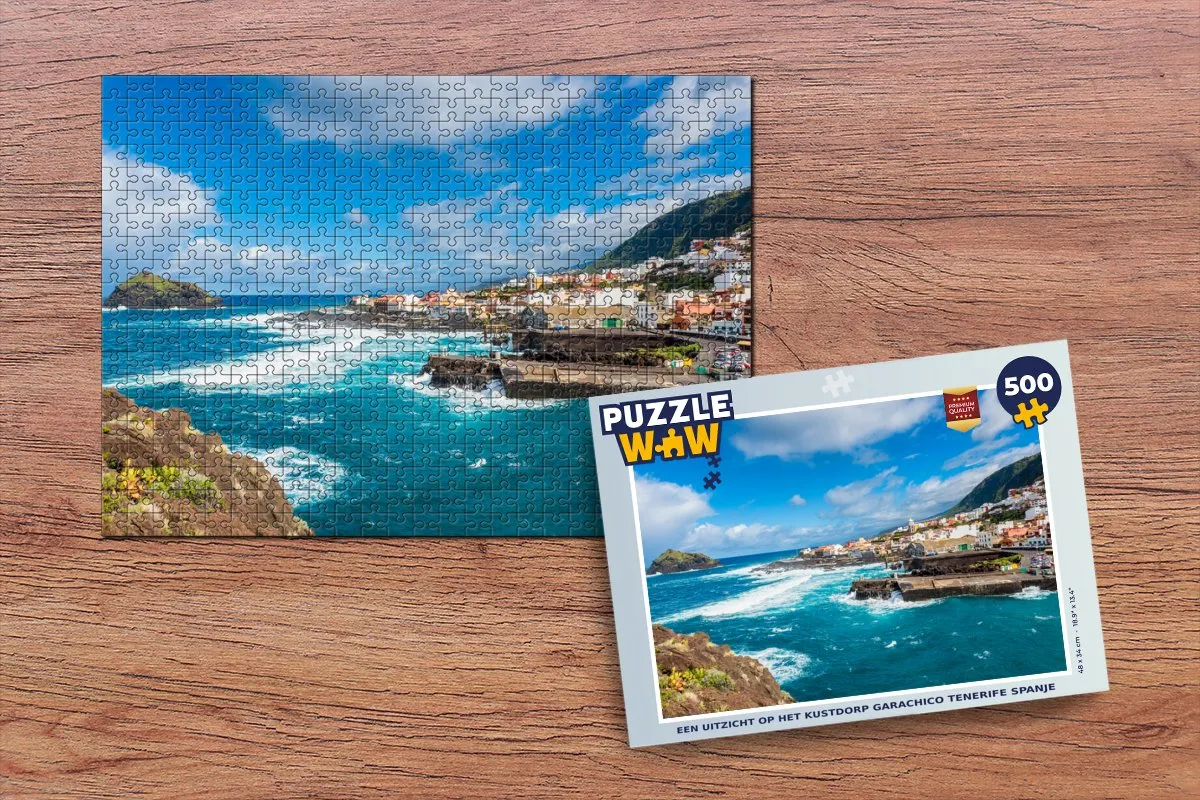 PuzzleWow Garachico Legpuzzel 500 Stuks - Multicolor