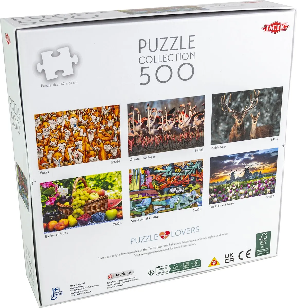 Tactic Puzzle 500 Street Art of Graffiti - 500 Stuks - Meerkleurig