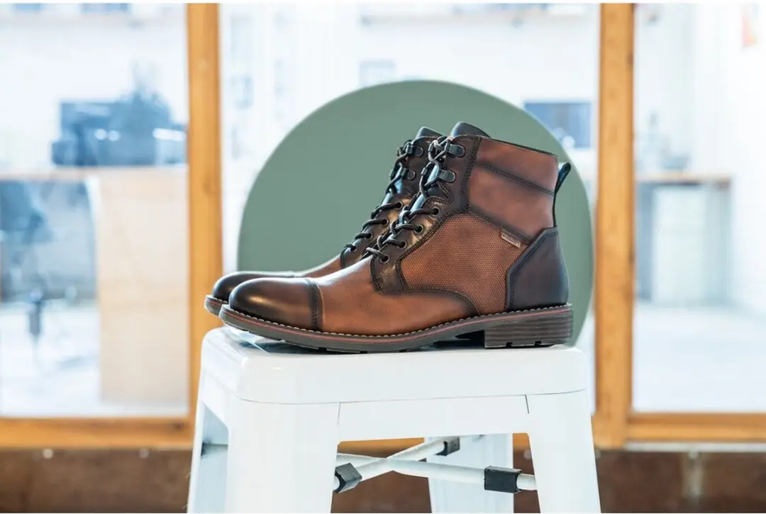 Pikolinos York Heren Veterboots Cognac - Maat 46