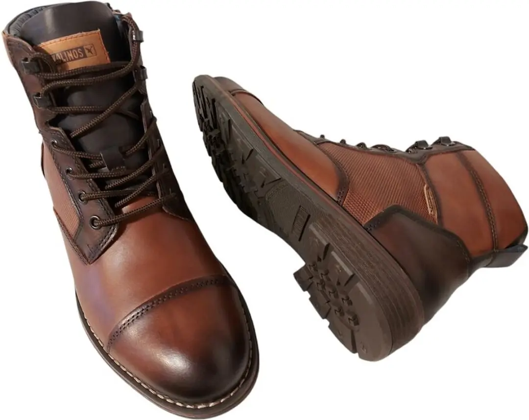 Pikolinos York Heren Veterboots Cognac - Maat 46