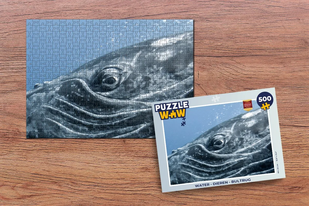 PuzzleWow Water Dieren Bultrug Legpuzzel 500 Stuks - Multicolor
