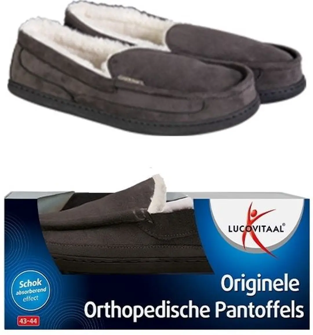 LUCOVITAAL PANTOFFEL ORTHOPEDISCHE M.43-44 ANTRACIET HANGER