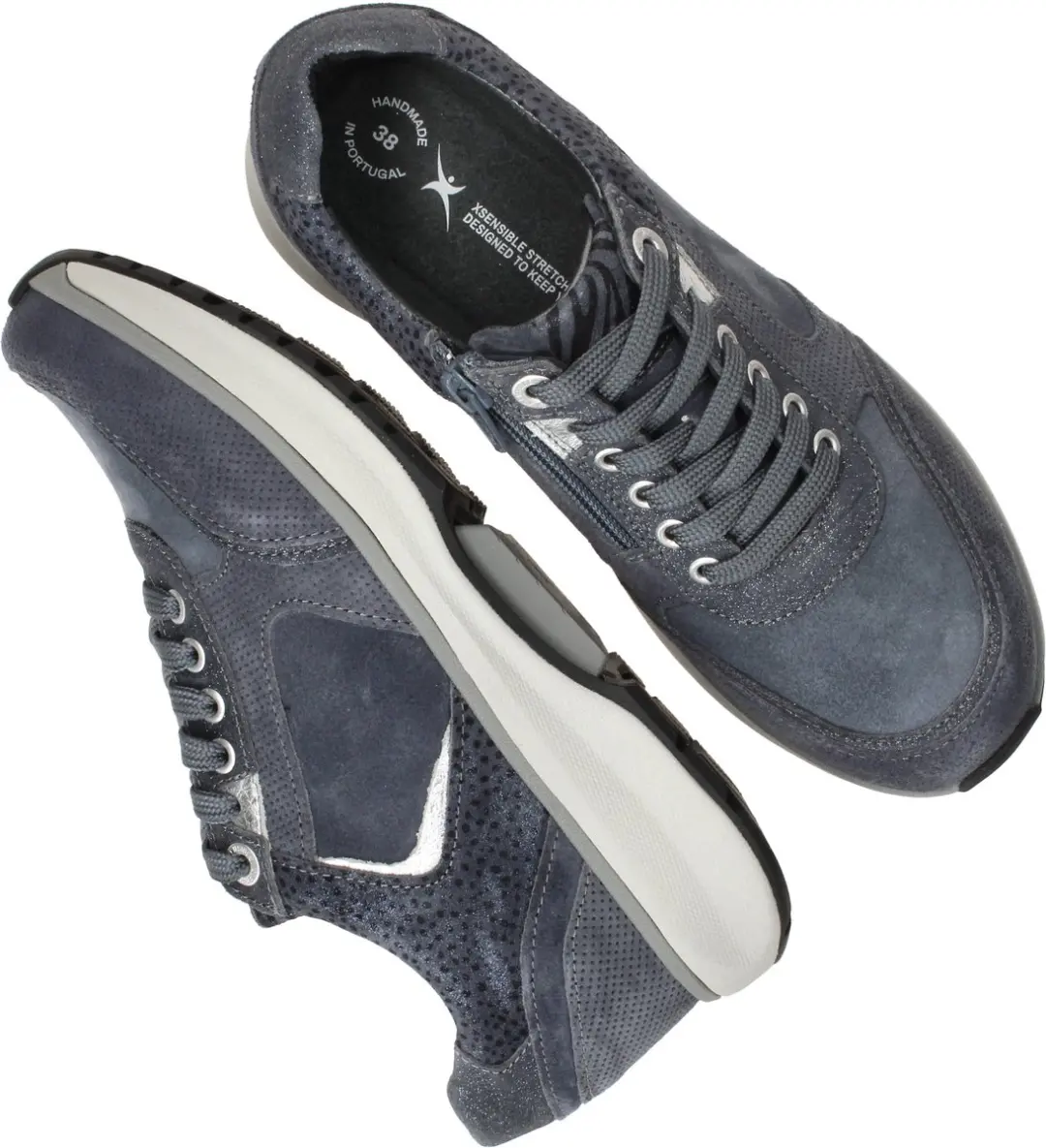 Xsensible Georgia Denim Fantasy Dames Veterschoenen - 40