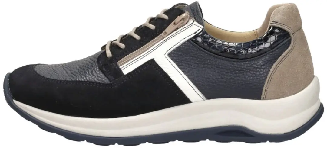 Wolky Comrie Torello Denim Dames Veterschoenen - Donkerblauw - afbeelding 2 van 6