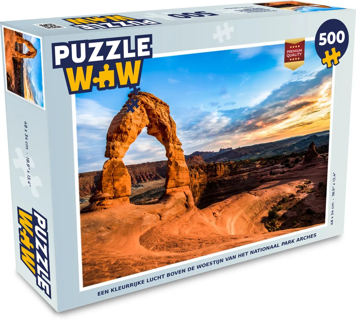 PuzzleWow Arches Legpuzzel 500 Stuks - Multicolor