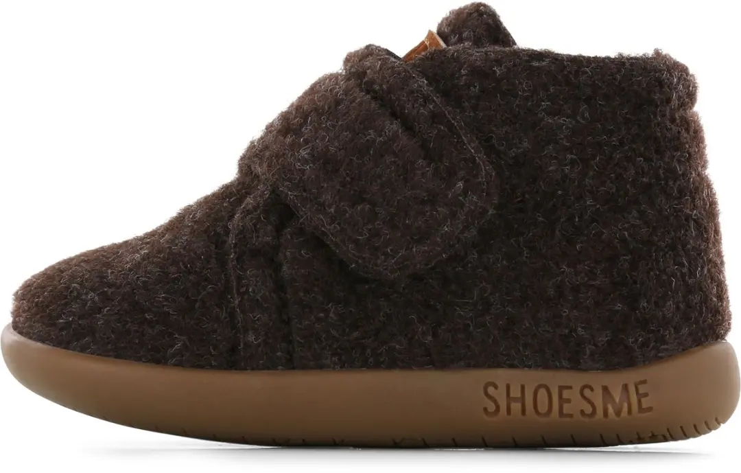 Shoesme Donkerbruin Vilten Slofje 26