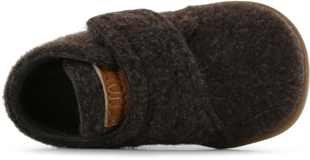 Shoesme Donkerbruin Vilten Slofje 26