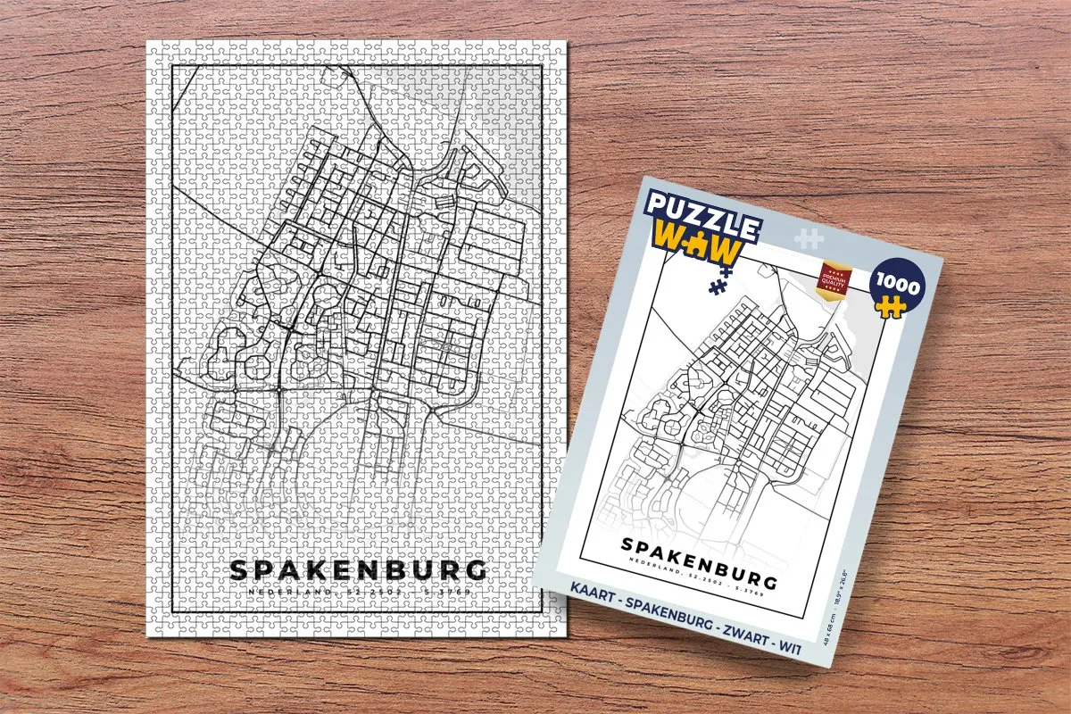 PuzzleWow Spakenburg Legpuzzel 1000 Stuks - Multicolor