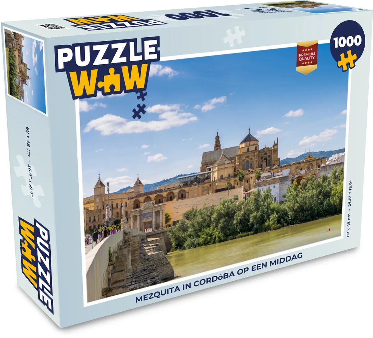 PuzzleWow Mezquita Córdoba Legpuzzel 1000 Stuks - Multicolor