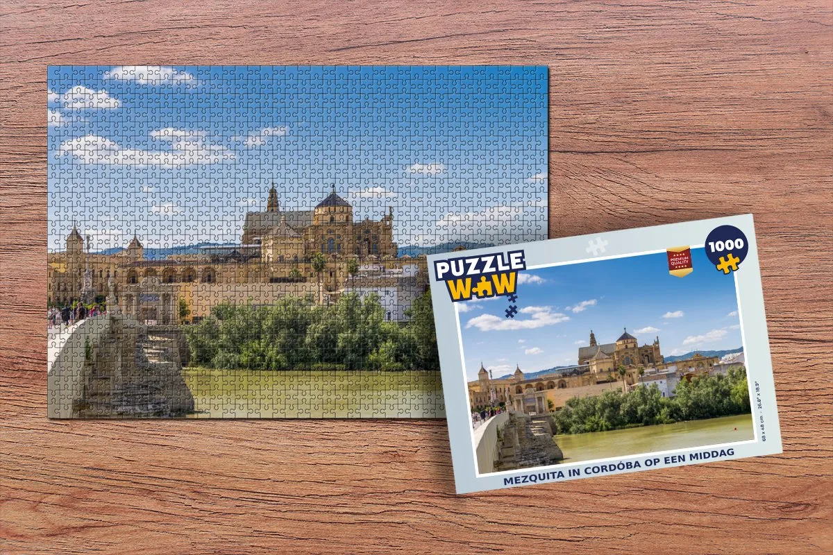 PuzzleWow Mezquita Córdoba Legpuzzel 1000 Stuks - Multicolor