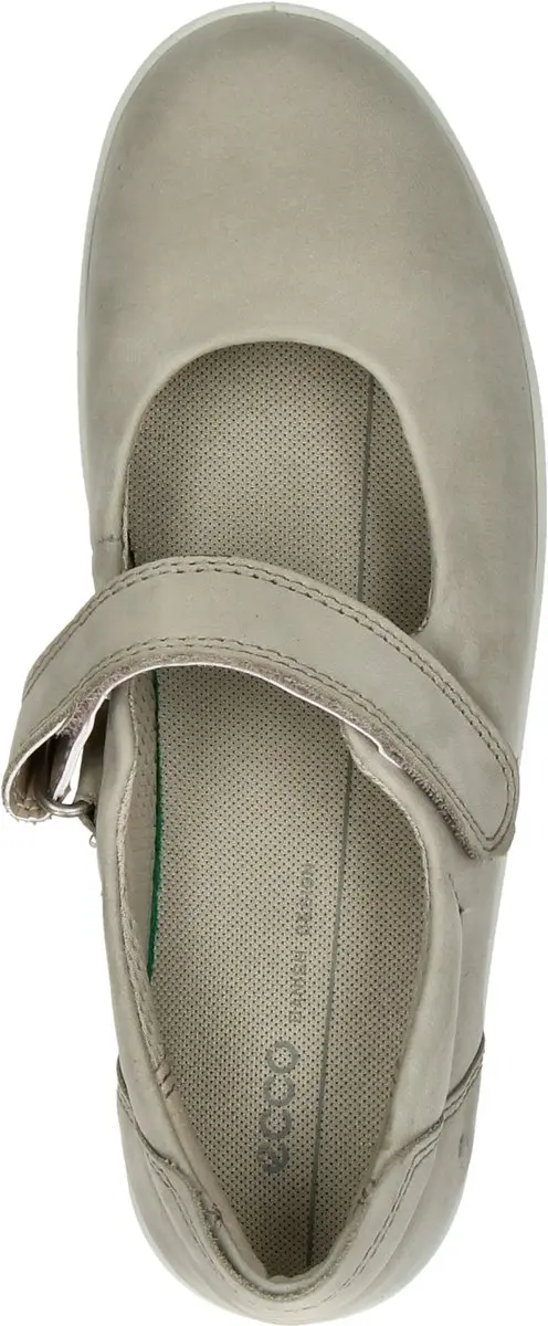 ECCO Soft 2.0 Mary-Jane Nubuck - Beige - Maat 39