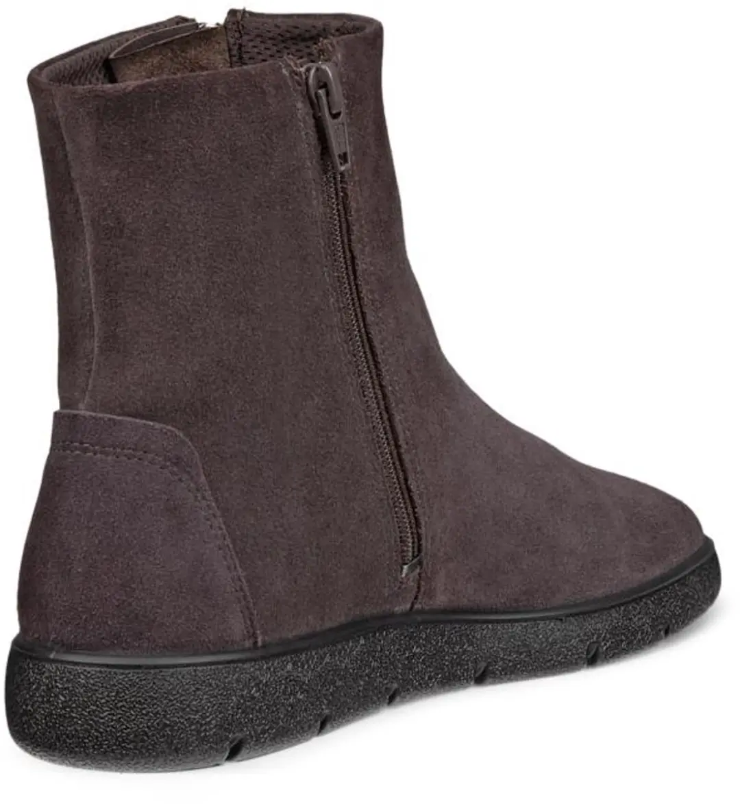 ECCO Bella 2 W Zip Enkellaarsjes - Bruin Suede - Maat 38
