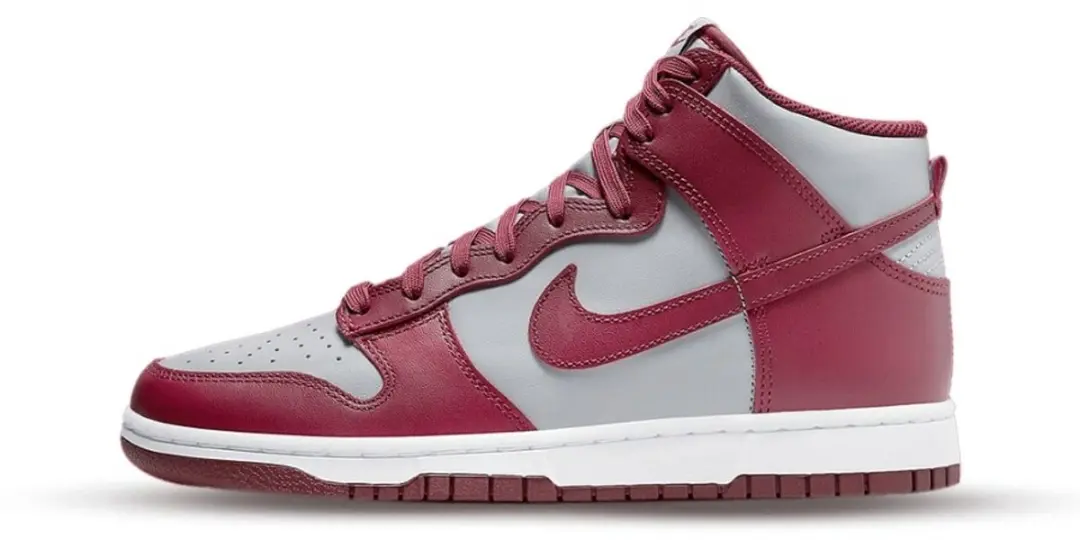 Dunk High Retro, Herenschoen, 39, Dark Beetroot/Wolf Grey/Wit/Dark Beetroot
