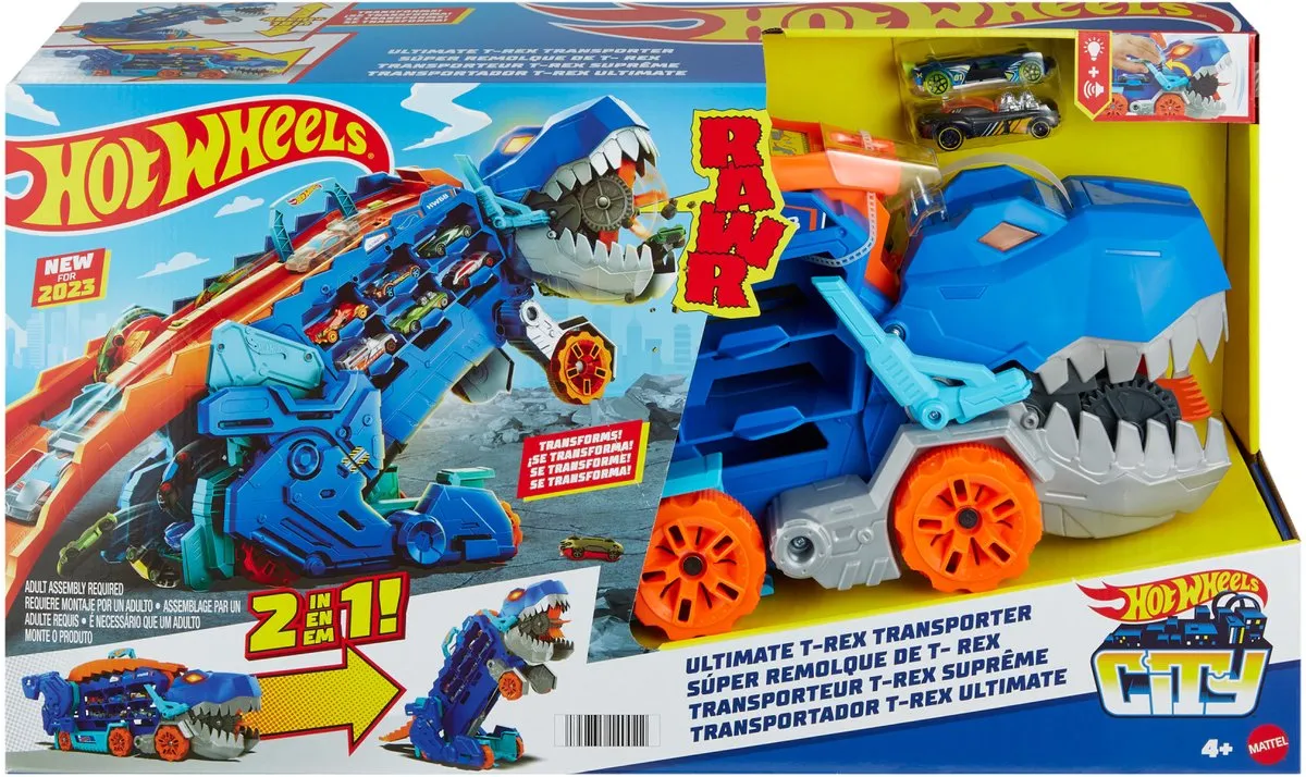 Hot Wheels T-Rex Mega Transporter Speelset