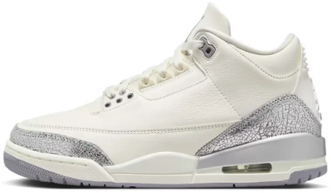 Jordan 3 Retro Sail Cement Grey (Women's)