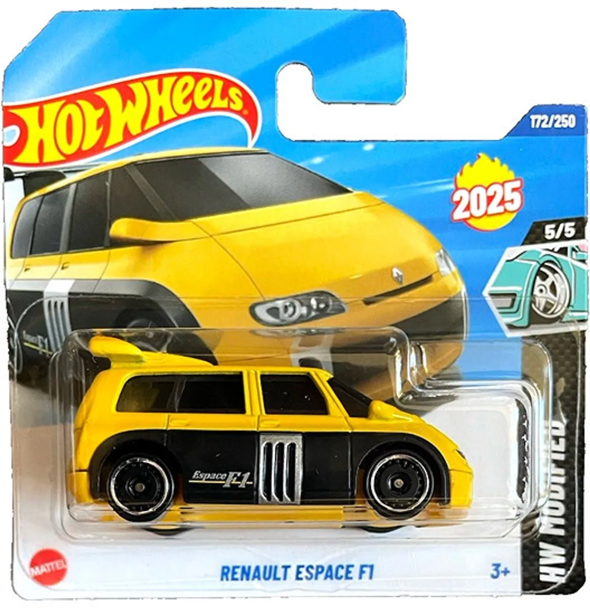 Hot Wheels Renault Espace F1 Racing Yellow 21A