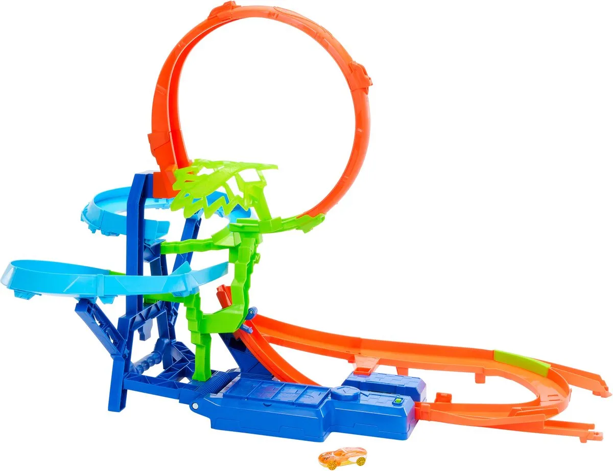 Hot Wheels Stuntbaan Crash in de Lucht JFD12