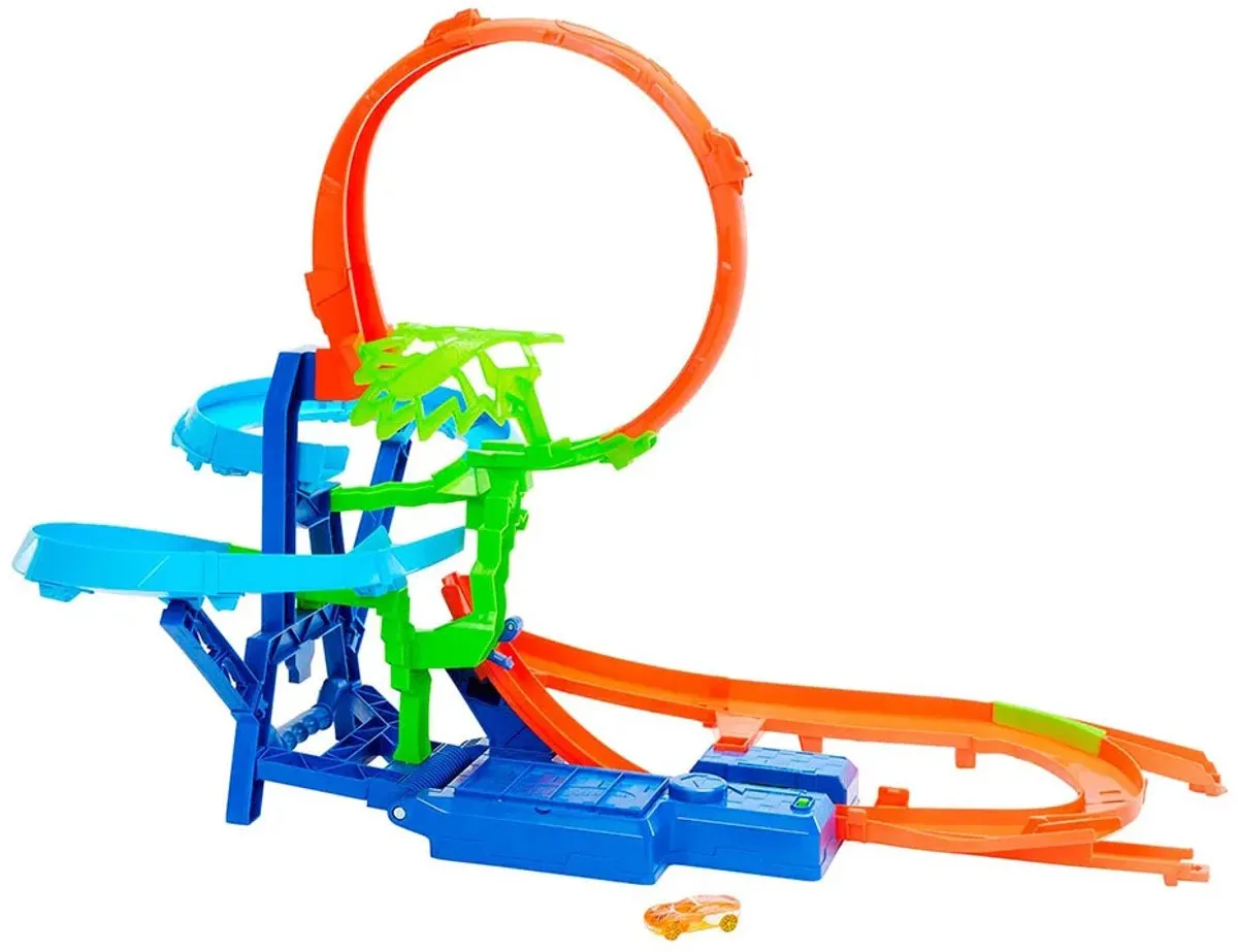Hot Wheels Stuntbaan Crash in de Lucht JFD12