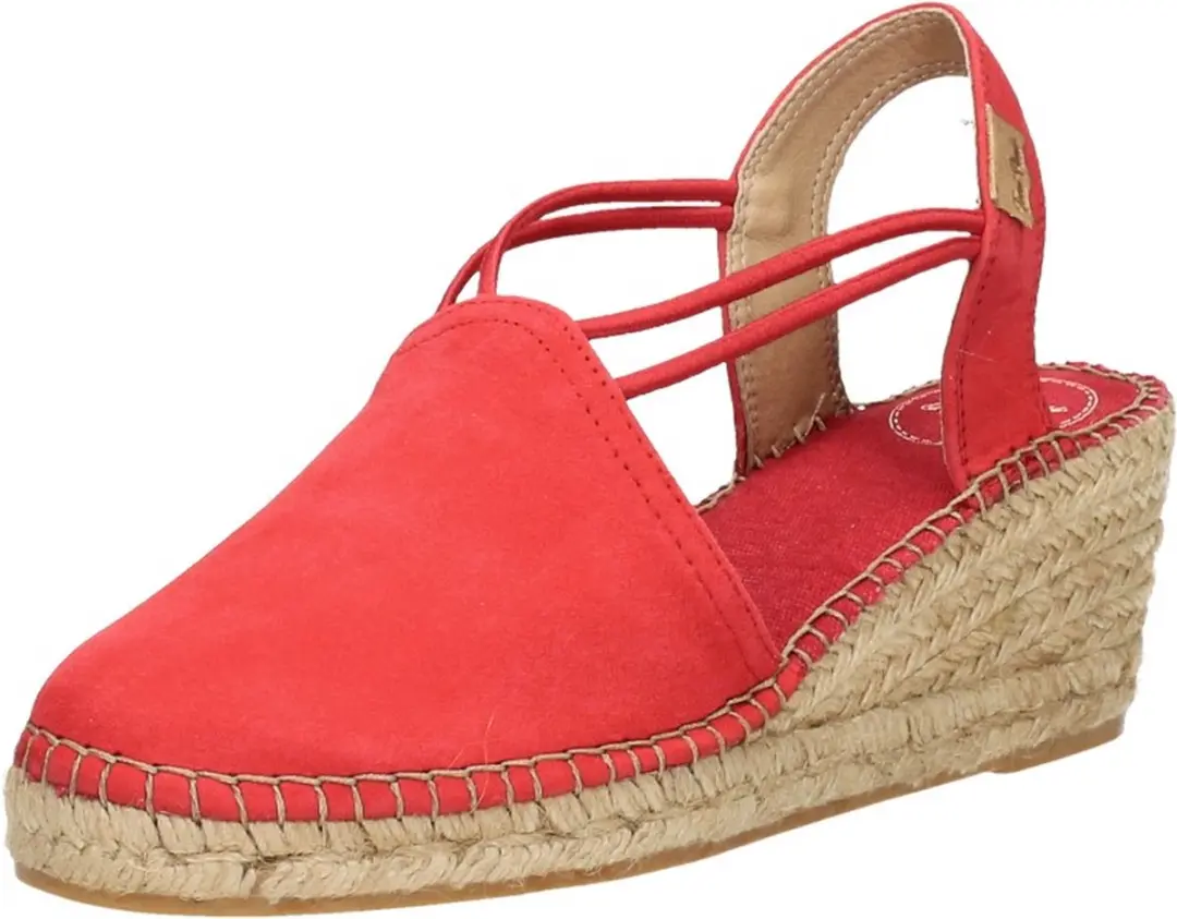 Toni Pons Tremp dames espadrille op sleehak - Rood - Maat 36 - afbeelding 3 van 6